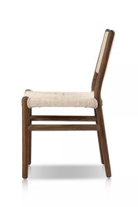 Silla de Comedor Moderna de Madera de Teca Sólida con Asiento y Respaldo de Ratán Sintético Tejido, Ligera y Ecológica para Mobiliario de Hostelería al por Mayor - Product Image 3