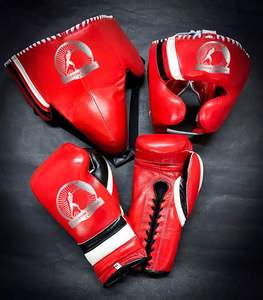 Guantes de MMA Profesionales Hechos en Fábrica, Juego de Guantes de Boxeo de Cuero Vacuno Genuino, Impermeables, Ligeros y Transpirables, con Agarre para Entrenamiento - Product Image 3