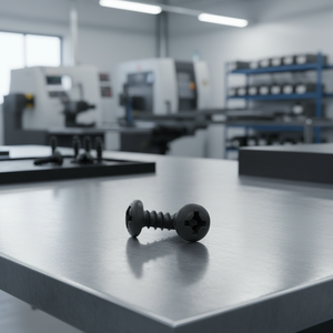 PDC 11 Tornillo de cabeza plana de acero al carbono recubierto de negro con punta de taladro Phillips, rosca estándar en pulgadas, Grado 4.8/6.8 DIN/ISO 3.5-4.8mm - Product Image 1