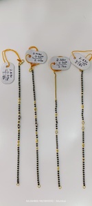 22k <b>Solid</b> <b>Gold</b> Mangalsutra Bracelet for Women Handmade Daily Wear Black Beads <b>Gold</b> Chain Bracelet Traditional Indian Jewelry - Product Image 2