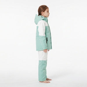 Traje de Esquí para Niños y Niñas, Impermeable, Cortavientos, Cálido y Transpirable, con Capucha de Orejas de Conejo, Traje de Snowboard de Poliéster - Product Image 2