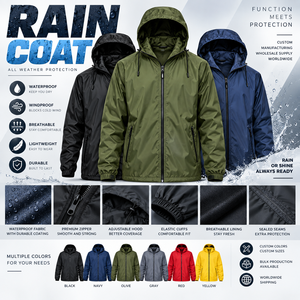 Impermeable Unisex para Adultos, Duradero, Moderno, de EVA, para Senderismo Ecológico, con Botones Rectangulares y Cordón Ajustable - Product Image 5