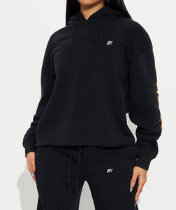 Sweat-shirts surdimensionnés personnalisés pour femmes – Mode hiver, molleton doux en coton, pull confortable et chaud, coupe ample, épaules tombantes, OEM - Product Image 2