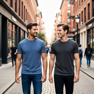เสื้อยืดลำลองผู้ชายพรีเมียม ผ้าฝ้าย 100% 210gsm ผ้าเจอร์ซีย์สำหรับฤดูร้อน คอกลม พิมพ์ลาย คุณภาพสูง เป็นมิตรกับสิ่งแวดล้อม แห้งเร็ว ระบายอากาศได้ดี แขนสั้น - Product Image 2