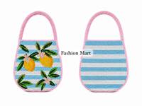 Sac à bandoulière en perles fait main, sac fourre-tout perlé rose, sac de plage d'été, sac à main tendance pour femme, vente en gros