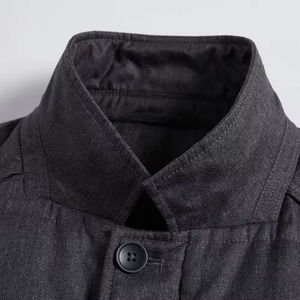 Unisex <b>Hooded</b> Quilted Jacket Solid Color Eco-Friendly Windproof <b>Wool</b>-Lined Winter <b>Coat</b> Slim Fit Regular Length - Product Image 3