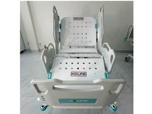 Cama de Hospital Metálica Plegable de Altura Ajustable con Ruedas de Control Central, Manivela, Función de Infusión, Diseño Moderno para Hoteles - Product Image 6