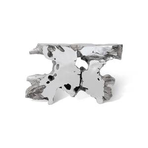 Table console convertible en fer forgé abstrait de style Venise, design moderne pour salon, entrée et hôtel - Product Image 3