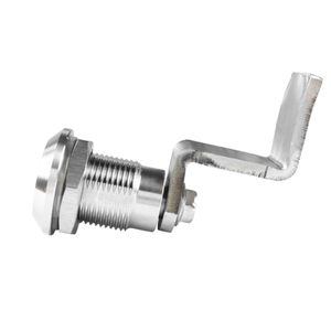 Loquet de compression à quart de tour moderne en acier inoxydable 316 chromé, déverrouillage par clé, étanche, pour la sécurité des armoires de bureau - Product Image 4