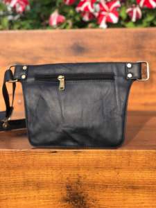 Nouveau sac de taille en cuir véritable fait à la main occidental avec ceinture réglable Unique Vintage élégant sac banane hanche sacs de taille réglables - Product Image 5