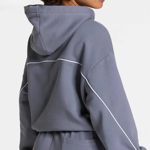 Chándal Deportivo Personalizado para Mujer al por Mayor, Marca Privada OEM, Chándal de Felpa de Algodón Premium, Ropa con Logotipo Bordado Personalizado - Product Image 5