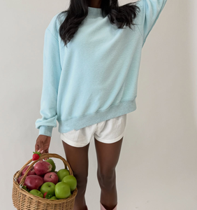 Sweat-shirt en molleton à col montant Y2K pour femme, avec lettres brodées sur le devant, vente en gros - Product Image 1