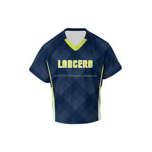 Individuell Gestaltetes Digital Bedrucktes Atmungsaktives Leichtgewichtiges Kurzarm-Lacrosse-Trikot - Product Image 5