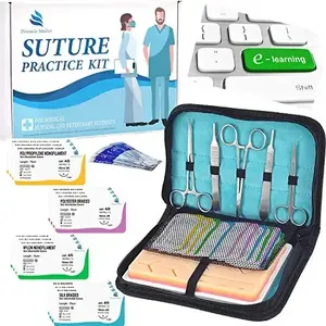 Surgical Silicone <b>Suture</b> Training Simulated Skin Pad Surgical <b>Suture</b> Skills Training <b>Kit</b> By Dentavex - Product Image 6