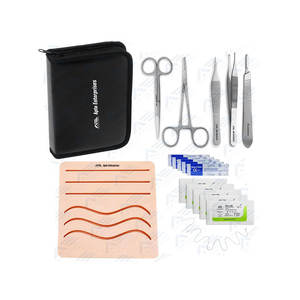 Kit de pratique de suture pour étudiants avec pince à épiler en acier inoxydable Scalpel pour la pratique de la couture sur la peau - Product Image 1