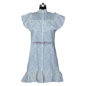 Túnica india con estampado floral bohemio para mujer, diseño bohemio, estilo gipsy hippie, ropa de algodón, ropa de la India y Pakistán - Product Image 2