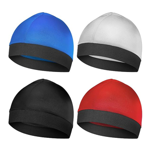 Wholesale <b>Acrylic</b> Satin Lined Skull Cap Men Women Fashion Headwear High Quality Common Interior Adjustable Custom Logo <b>Letter</b> - Product Image 1