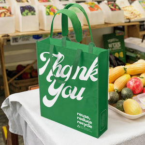 Sacs de courses isothermes GARMAPRO, grands, écologiques, en tissu non tissé spunbond, avec poignées et bandoulière - Product Image 5