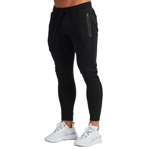 Pantalon de survêtement en coton pour homme, taille élastique avec cordon de serrage, décontracté, poches latérales, pour l'automne, écologique, respirant, gris et bleu marine - Product Image 6