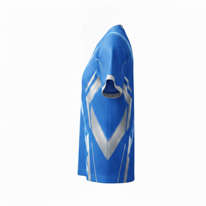 Maillot de football personnalisé imprimé par transfert thermique, prix d'usine, ensemble respirant et antibactérien 100 % polyester - Product Image 1