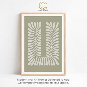 Cadre photo minimaliste en bois massif fait main, rectangulaire vertical, impression sérigraphique écologique, couleur pleine, décoration murale - Product Image 4