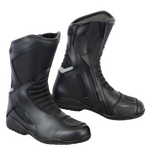 Bottes de moto courtes en cuir pour hommes, style personnalisé respirant, toutes saisons, pour la conduite urbaine, directement de l'usine - Product Image 6