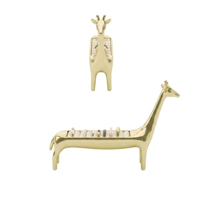 Soporte de Joyería de Metal Premium con Figura de Hurón Elegante de Latón, Decoración para el Hogar, Almacenamiento para Anillos y Regalos - Product Image 5