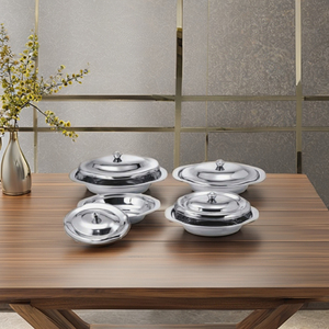 จานอิตาเลียนสแตนเลสพร้อมฝาปิด - Product Image 2