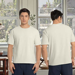 Camisetas de Manga Corta para Hombre, 100% Poliéster, Anti-Pilling, Cuello Redondo, Teñido con Hilo, Secado Rápido, Ropa Deportiva Informal, Gimnasio, Fitness, Running - Product Image 3