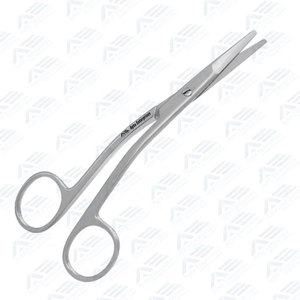Ciseaux nasaux manuels professionnels à pointe incurvée en acier inoxydable avec mécanisme à ressort pour usage médical - Product Image 5