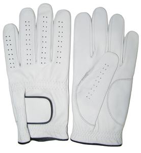 Gants de travail en cuir de chèvre de haute qualité KIC-17547 Kadia Factory, antidérapants, légers, à doigts entiers, blancs, pour la pêche et les activités de plein air - Product Image 1