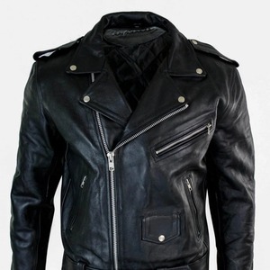 แจ็คเก็ตหนังแท้สไตล์ไบค์เกอร์คุณภาพพรีเมียม เสื้อคลุมแฟชั่นสตรีทแวร์ ดีไซน์สองด้าน ระบายอากาศได้ดี ปักลาย ตกแต่งอย่างประณีต เนื้อผ้าบาง - Product Image 5