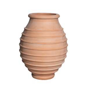 Pot en ciment style provençal français, terre cuite délavée à ventre cintré, pour lavande, romarin et herbes, pour cuisine et jardin <span class=keywords><strong>de</strong></span> style cottage - Product Image 1