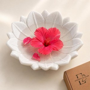 White Ceramic Rectangle Dish Gold Trim Mid Century Modern <b>Decorative</b> Bowl Tabletop Moradabad - Product Image 3