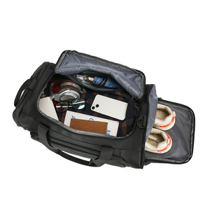 Sac de voyage unisexe en nylon, forme rectangulaire, fermeture à glissière, plusieurs compartiments, résistant à l'eau, grande capacité 20-36L - Product Image 3