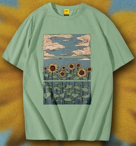 T-shirt Homme Oversize à Épaules Tombantes Coupe Boxy 100% Coton Épais 240 GSM Imprimé Graphique Logo Personnalisé OEM Marque Distributeur Vente en Gros - Product Image 1