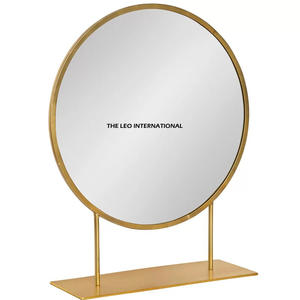 Easy Movable Aluminum Metal Tree Shape Design Brown Finished <b>Table</b> <b>Mirror</b> <b>Top</b> Selling Most Demanding - Product Image 4