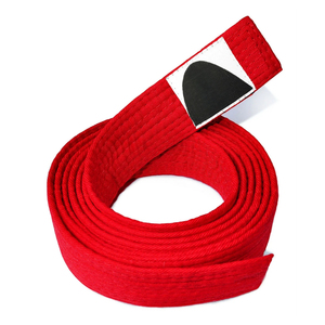 Cinturón de BJJ Negro 100% Poliéster con Logotipo Personalizado, Unisex, para Adultos, Entrenamiento de Artes Marciales, Ropa Deportiva Resistente - Product Image 6