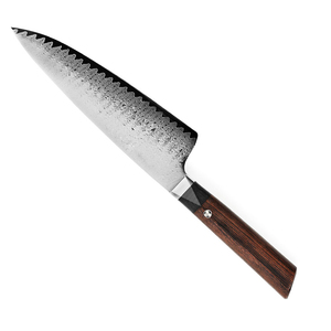 Damascus Steel Chef <b>Knife</b> Premium Kitchen Chef <b>Knife</b> Hand Forged Blade Durable Wooden Handle For Chopping <b>Carving</b> Slicing - Product Image 3