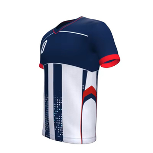 Camiseta de Fútbol para Hombre de Último Diseño, Alta Calidad, Transpirable, Antiarrugas, de Secado Rápido, Totalmente Personalizable, Manga Corta, para Verano - Product Image 4