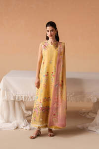 Élégant Salwar Kameez pour femme en modal de soie et mousseline brodée bleu marine, coupe ample, longueur ras du sol, style traditionnel indien/pakistanais - Product Image 5