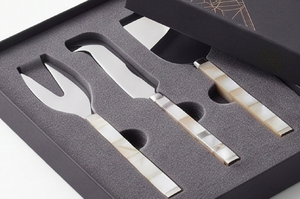 <b>Cheese</b> <b>Knife</b> <b>Set</b> Stainless Steel Blades Resin Handle Reusable Dishwasher Safe <b>Cheese</b> Tools For Serving And Cutting Use - Product Image 3