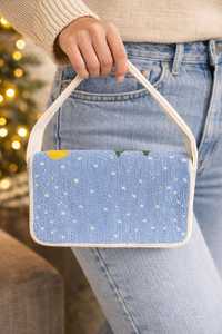 Bolso de Mano de Lujo Hecho a Mano con Cuentas, Diseño de Asa Cómoda y Fácil de Transportar, Acabado de Cuentas Decorativas de Primera Calidad, Estilo Boutique Moderno - Product Image 4