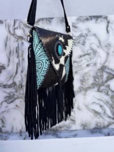 Sac à main en cuir de vachette à franges en fourrure de designer pour femmes, sac à bandoulière en cuir de vachette à franges en fourrure, sac à main élégant, cadeaux - Product Image 2