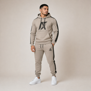 Ensemble sweat-shirt et jogging en molleton de coton pour homme, vêtements de sport professionnels pour l'entraînement et la remise en forme, tissu doux, logo personnalisé - Product Image 3