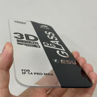It's Me 200CC Protection d'écran en verre trempé transparent de 0,4 mm avec bordure en aluminium haute résistance, grand arc, entièrement transparente
