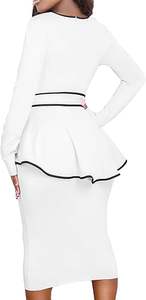 Robe polo pour femmes Pro-Tennis - Matière respirante - Vêtements de sport pour femmes avec bande contrastée personnalisée - Product Image 4