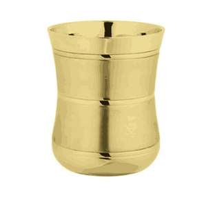 Verre à shot en laiton 30 ml, design incurvé, style classique, tasse en métal durable pour les fêtes, à petit budget et abordable - Product Image 1