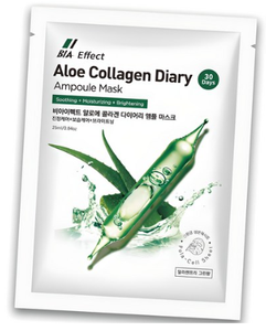 Ampoule faciale coréenne Bffect à l'aloe vera et au collagène pour éclaircir, apaiser, hydrater et prendre soin des pores - Product Image 1