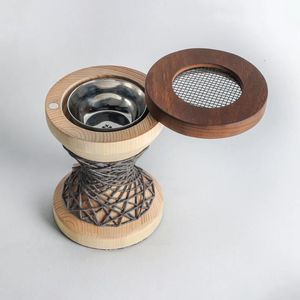 Quemador de Incienso Ecológico de Madera de Pino Hecho a Mano con Diseño de Cuerda, Soporte Aromático para Decoración Otoñal del Hogar - Product Image 2